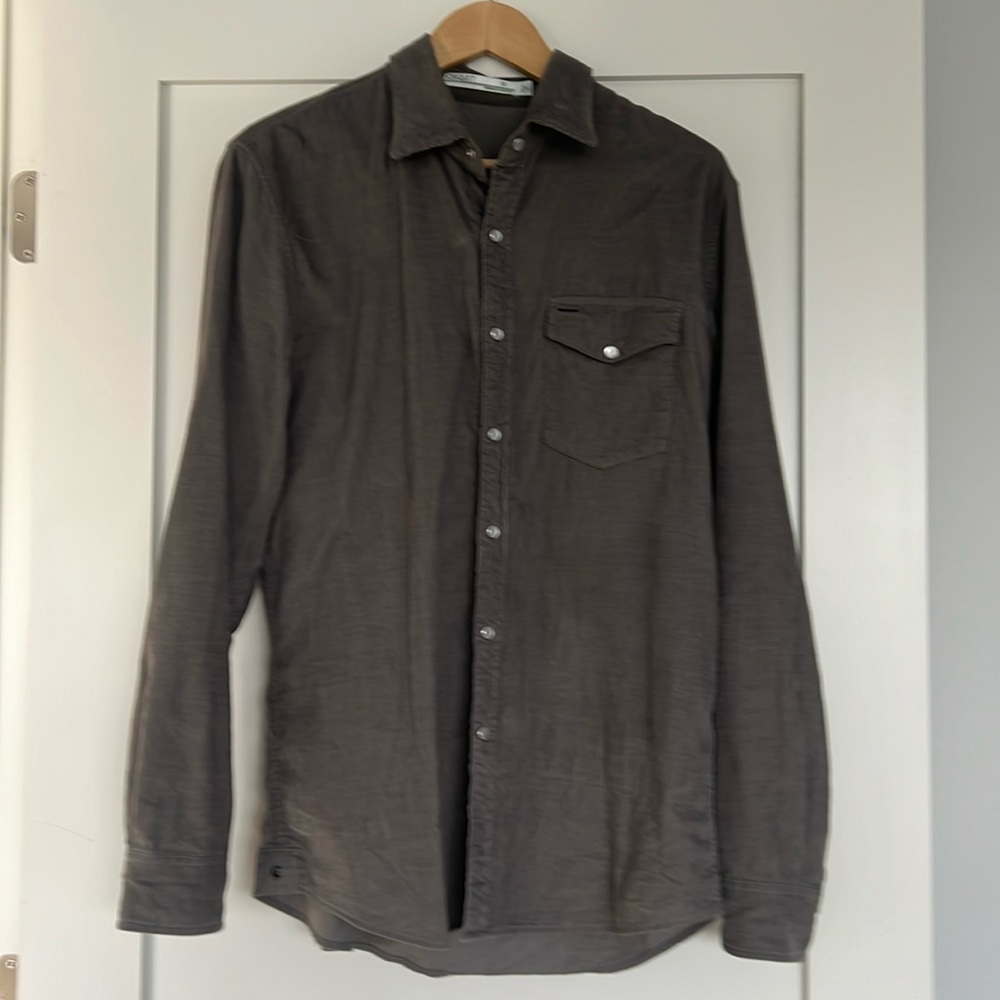 Criquet corduroy pearl snap shirt